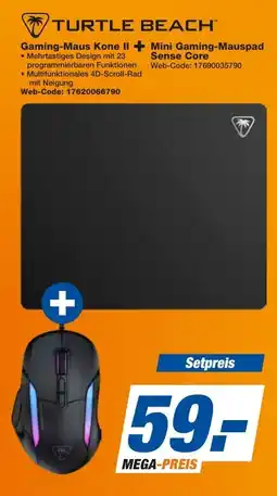 expert Techno Land TURTLE BEACH Gaming-Maus Kone II + Mini Gaming-Mauspad Angebot