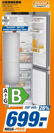 expert Techno Land LIEBHERR Kühl-Gefrierkombination KGNsf 1863 Bex Angebot