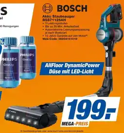 expert Techno Land BOSCH Akku Staubsauger BSS71125AH Angebot