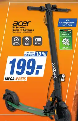 K+B Expert acer E-Scooter Serie 1 Advance Angebot
