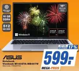 K+B Expert ASUS Notebook Vivobook M1605YA-MB497W Angebot
