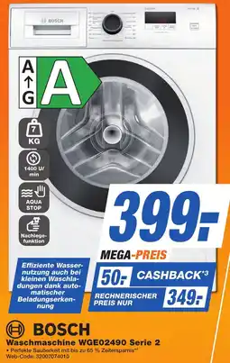 K+B Expert BOSCH Waschmaschine WGE02490 Serie 2 Angebot
