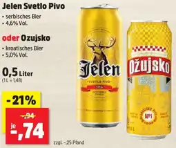 Thomas Philipps Jelen Svetlo Pivo oder Ozujsko Angebot