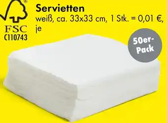 TEDi Servietten Angebot