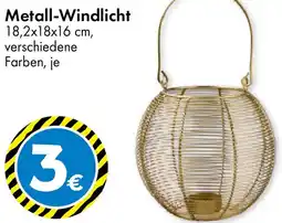 TEDi Metall-Windlicht Angebot