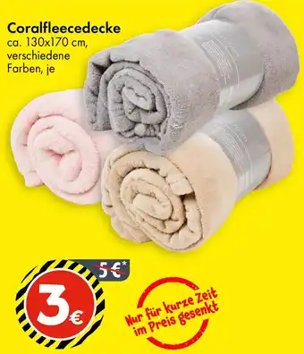 TEDi Coralfleecedecke Angebot