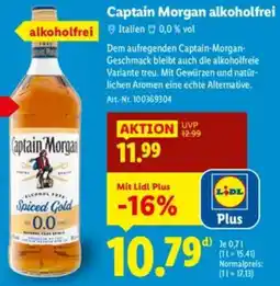 Lidl Captain Morgan alkoholfrei Angebot