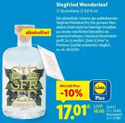 Lidl Siegfried Wonderleaf Angebot