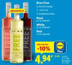 Lidl Bree Free Rosé, White oder Red Angebot