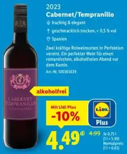 Lidl 2023 Cabernet/Tempranillo Angebot