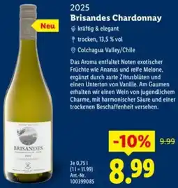 Lidl 2025 Brisandes Chardonnay Angebot