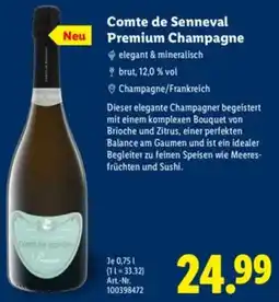 Lidl Comte de Senneval Premium Champagne Angebot