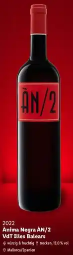 Lidl 2022 Ànima Negra AN/2 VdT Illes Balears Angebot