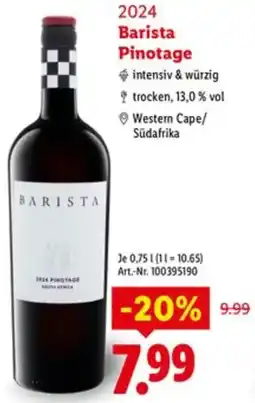 Lidl 2024 Barista Pinotage Angebot