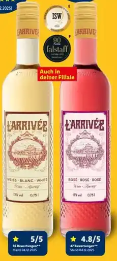 Lidl L'arrivée Blanc oder Rosé Angebot