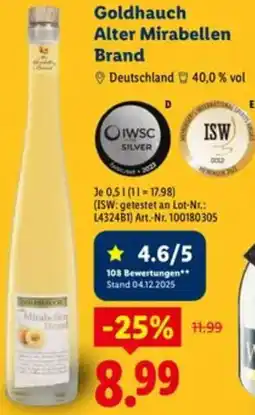 Lidl Goldhauch Alter Mirabellen Brand Angebot