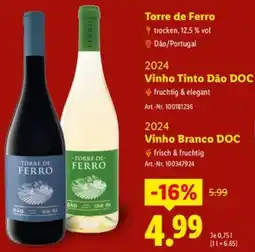 Lidl Torre de Ferro 2024 Vinho Tinto Dão DOC Angebot