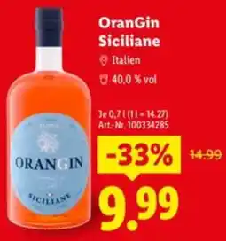 Lidl OranGin Siciliane Angebot