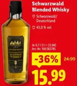 Lidl Schwarzwald Blended Whisky Angebot