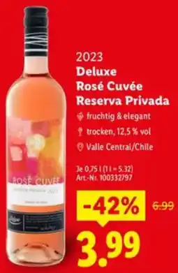 Lidl 2023 Deluxe Rosé Cuvée Reserva Privada Angebot