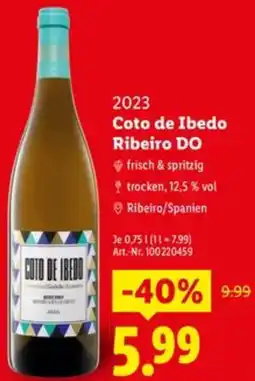 Lidl 2023 Coto de Ibedo Ribeiro DO Angebot