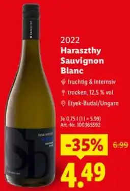 Lidl 2022 Haraszthy Sauvignon Blanc Angebot