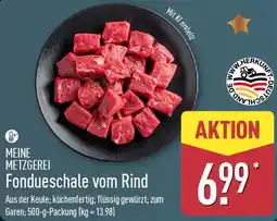 Aldi Nord MEINE METZGEREI Fondueschale vom Rind Angebot