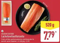 Aldi Nord GOLDEN SEAFOOD Lachsforellenfiletseite Angebot