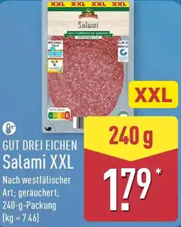 Aldi Nord GUT DREI EICHEN Salami XXL Angebot