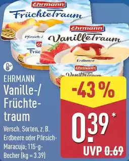 Aldi Nord EHRMANN Vanille-/ Früchtetraum Angebot