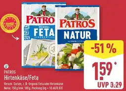Aldi Nord PATROS Hirtenkäse/Feta Angebot