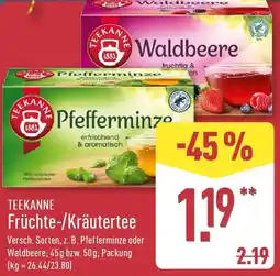 Aldi Nord TEEKANNE Früchte-/Kräutertee Angebot