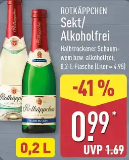 Aldi Nord ROTKÄPPCHEN Sekt/ Alkoholfrei Angebot