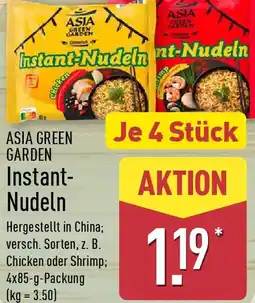 Aldi Nord ASIA GREEN GARDEN Instant Nudeln Angebot