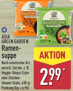 Aldi Nord ASIA GREEN GARDEN Ramensuppe Angebot