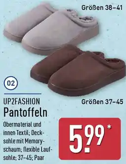 Aldi Nord UP2FASHION Pantoffeln Angebot