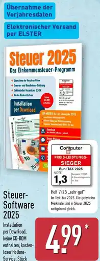 Aldi Nord Steuer Software 2025 Angebot