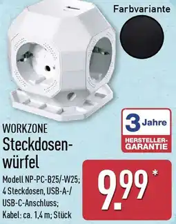Aldi Nord WORKZONE Steckdosenwürfel Angebot