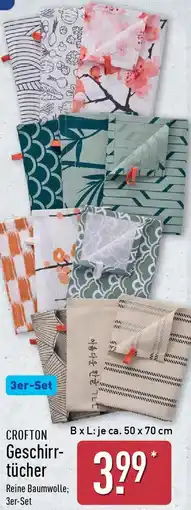 Aldi Nord CROFTON Geschirrtücher Angebot