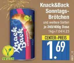 E-Center Knack&Back Sonntags- Brötchen Angebot