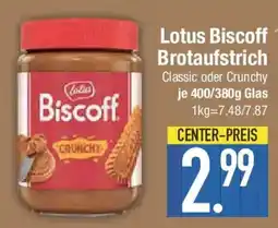E-Center Lotus Biscoff Brotaufstrich Classic oder Crunchy Angebot