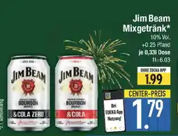 E-Center Jim Beam Mixgetränk Angebot