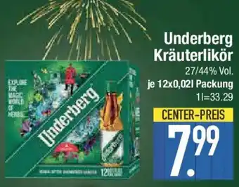 E-Center Underberg Kräuterlikör Angebot