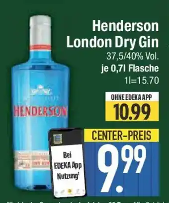E-Center Henderson London Dry Gin Angebot