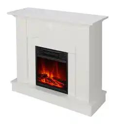 toom Baumarkt El Fuego Elektrokamin 'Malmö AY0630' weiß 1,75-2 kW Angebot