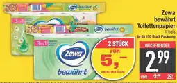 E-Center Zewa bewährt Toilettenpapier Angebot
