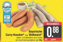 E-Center Bayerische Curry-Knacker oder Wollwurst Angebot