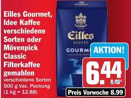 HIT Eilles Gourmet, Idee Kaffeeoder Mövenpick Classic Filterkaffee gemahlen Angebot