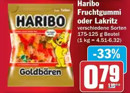 HIT Haribo Fruchtgummi oder Lakritz Angebot