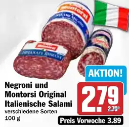 HIT Negroni und Montorsi Original Italienische Salami Angebot